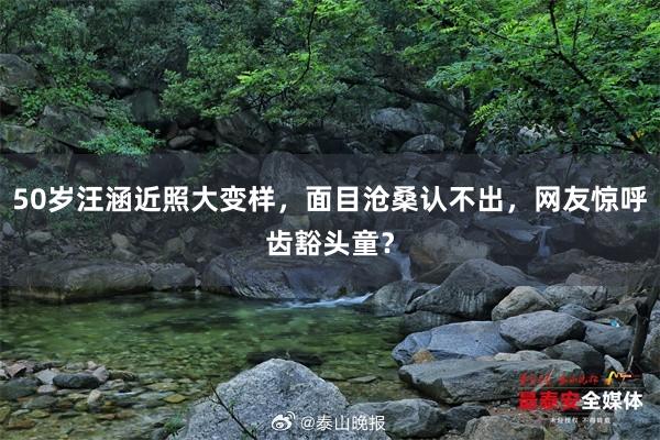 50岁汪涵近照大变样，面目沧桑认不出，网友惊呼齿豁头童？