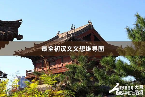 最全初汉文文想维导图